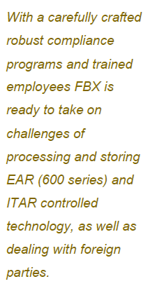 FBX Selects Linqs as ITAR Compliance Partner